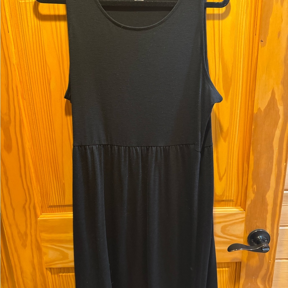Old Navy Black Midi Dress